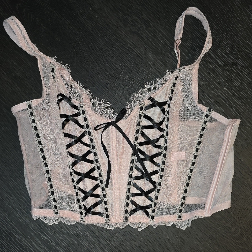 Victoria's Secret Blush Pink Sheer Top